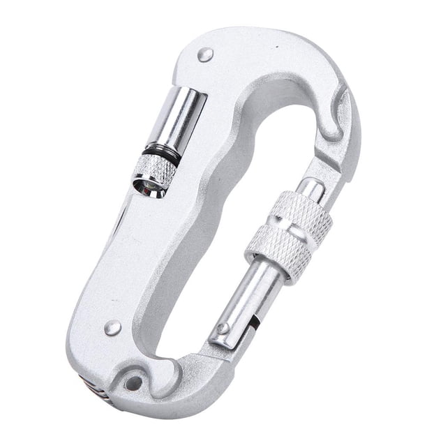 Mosquetón Hebilla De Escalada Clip De Escalada De Acero Inoxidable ANGGREK Mosquetón En Forma De D Hebilla Portátil Quickdraws Camping Herramienta Equipo
