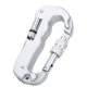 thumbnail image 1 of Mosquetón Hebilla De Escalada Clip De Escalada De Acero Inoxidable ANGGREK Mosquetón En Forma De D Hebilla Portátil Quickdraws Camping Herramienta Equipo, 1 of 8