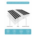 thumbnail image 5 of Quilts Queen Size, Black White Stripe Soft Comforter Bedding Set for Bed, Modern Rustic Vertical Striped Lightweight Quilted Bedspread with Pillow Cover(2 Pieces) for All Season, 90x96 Inch, 5 of 6