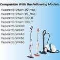 thumbnail image 5 of Recambios de mopas para cepillos Polti Vaporetto Vaporforce, producto original para Smart 35Mop, Smart 40Mop, etc. (6 piezas), 5 of 5