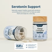 Snap Supplements Sleep Support with Melatonin and Valerian Root, 120 Capsules, 2-Pack, Easy-to-Use Capsule Format, For complex supports relaxation and restful sleep support, Nighttime support