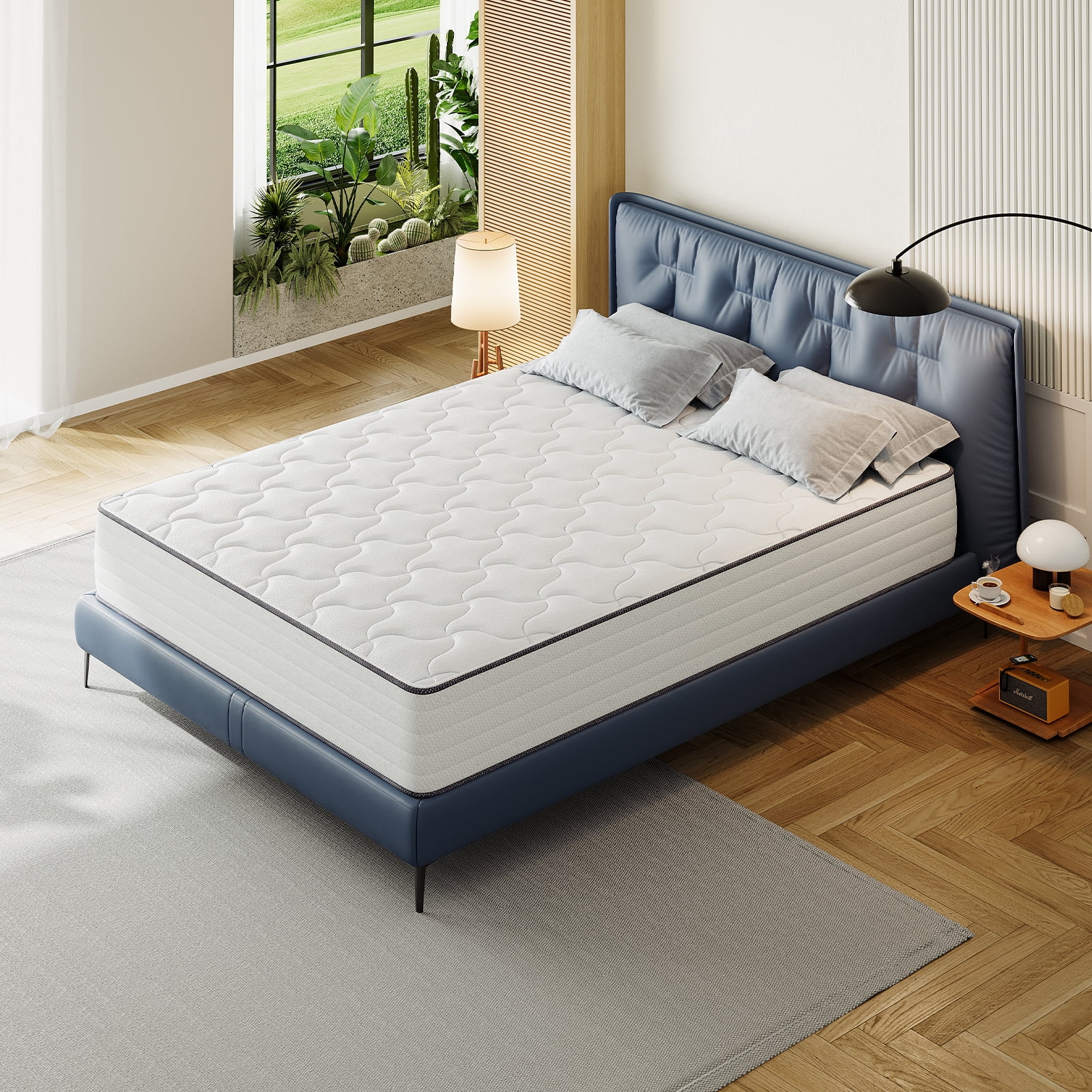 Babo Care Full Size,10" Hybrid Memory Foam Mattress Spring Mattress In a Box,Medium