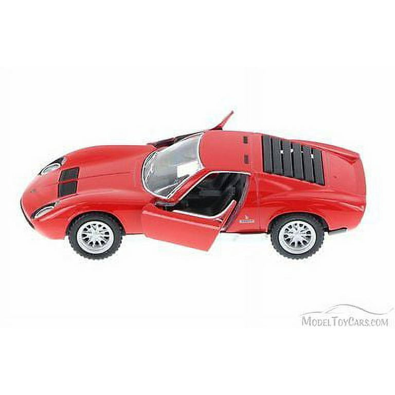 1971 Lamborghini Miura P400 SV Hard Top, Red - Kinsmart 1971 Lamborghini Miura P400 SV Hard Top, Red - Kinsmart