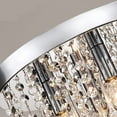 thumbnail image 5 of The Lighting Store Claudia 4-Light Chrome Finish Flush Mount with Clear Crystal Drops, 5 of 5