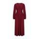 thumbnail image 5 of mfyjkho Vestidos de tallas grandes, Vestido de mujer con escote en V, manga larga, color liso, abertura alta, falda larga y cordón ajustable. Vestidos para invitadas de boda para mujer s, 5 of 7