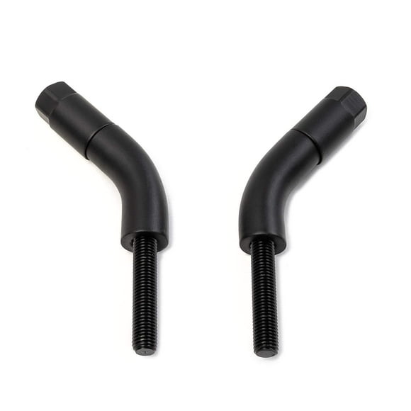 Krator Black Mirror Stem Extender 3 Inch Extension Set Compatible with 2018-2019 Harley Davidson Breakout 114 FXBRS