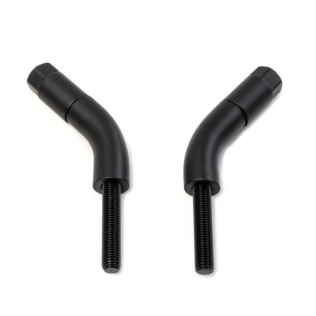 Krator Kit d'Extension de Potence Miroir Noir 3 Pouces Compatible avec la Roue Libre Harley Davidson 2015-2019