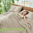 Sonoro Kate Luxury Naturally Bamboo Cooling Bed Sheet Set Deep