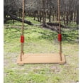 thumbnail image 2 of Durable Wood Swings for Backyard Fun, Extra Thick Rope Swing Seat with Rainproof Coating, Swing Set Accessories for Children & Adults, 2 of 5
