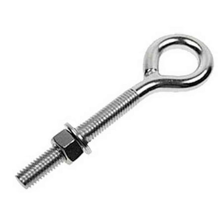 

1/4 x 3-3/16 Stainless Steel Type 316 Welded Eye Bolt