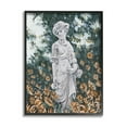 thumbnail image 2 of Stupell Industries Graceful Garden Woman Statue Surrounded Flower Blossoms Painting Gray Framed Art Print Wall Art, Design by Hollihocks Art, 2 of 5