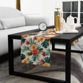 thumbnail image 5 of Palm Tree Pineapple Cotton Linen Table Runner 18 x 72 inch Red Orange Floral Summer Non-slip Rectangular Dining Table Decor for Wedding Party Holiday Dinner, 5 of 8