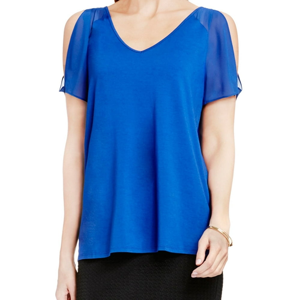Vince Camuto - Vince Camuto NEW Royal Blue Womens Size XS Cold-Shoulder ...