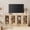Beige, variant on WAMPAT Modern TV Stand for TVs Up to 70", 2-in-1 Entertainment Center TV Console with 4 Glass Doors and Adjustable Shelf, Wooden Media Console Cabinet for Living Room, Bedroom, Beige