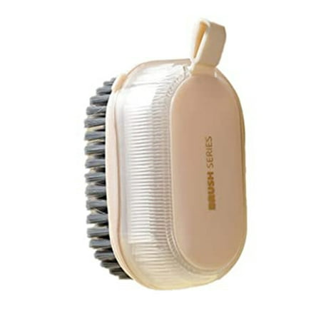 

Portable Washing Cleaning Brush Easy to Grip Durable Brush for Bathroom Countertops Bathtubs White