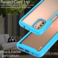 thumbnail image 5 of CoverON Motorola Moto G9 Plus Case, Military Grade Full Body Rugged Slim Fit Clear Phone Cover, Light Blue, 5 of 9