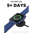 thumbnail image 4 of iTech Fusion 3 Unisex Adult Rectangular Smart Watch, Blue, Silicone Strap, 4 of 8