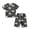a-Dark Gray342111, variant on VNKIDY Boys Kids Summer Two Piece Outfit With Round Neck Short Sleeve Motorcycle Print T Shirt Elastic Waist Shorts For Casual Play Casual Set