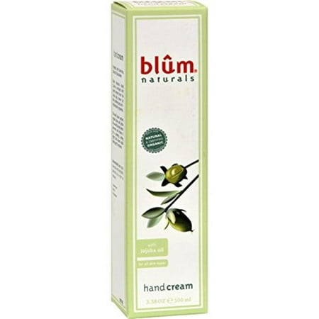 Blum Naturals 1216985 Hand Cream with Jojoba Oil, 3.38 (Best Hand Cream With Sunscreen)