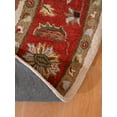 thumbnail image 7 of Rugsotic Carpets Hand Tufted Wool Eco-Friendly Area Rugs - 6'x6', Round, Beige Red, Modern Contemporary Design, High Pile Handmade Anti Skid Rugs for Living Room, Bed Room (K00106), 7 of 7