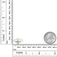 thumbnail image 3 of Gem Stone King 925 Silver and 10K Rose Gold Green Prasiolite Engagement Ring for Women | 0.75 Cttw | Oval 7X5MM | Gemstone Birthstone | Size 6, 3 of 5
