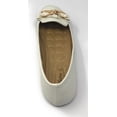thumbnail image 2 of Victoria K Women's Pindot Gold Buckle Loafer Flats, 2 of 5