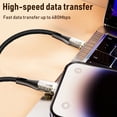 thumbnail image 2 of Usb C To Lightning Data Cable 2-Pack 3 Ft Black Lightning Data Cable for iphone Charger Cable,Fast Charging for iphone 14/13/12/11/Pro Max, 2 of 4