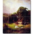 thumbnail image 1 of Ceramic Tile Mural-Albert Bierstadt Country Painting 28. 60" w x 72" h using (30) 12 x 12 ceramic tiles, 1 of 3