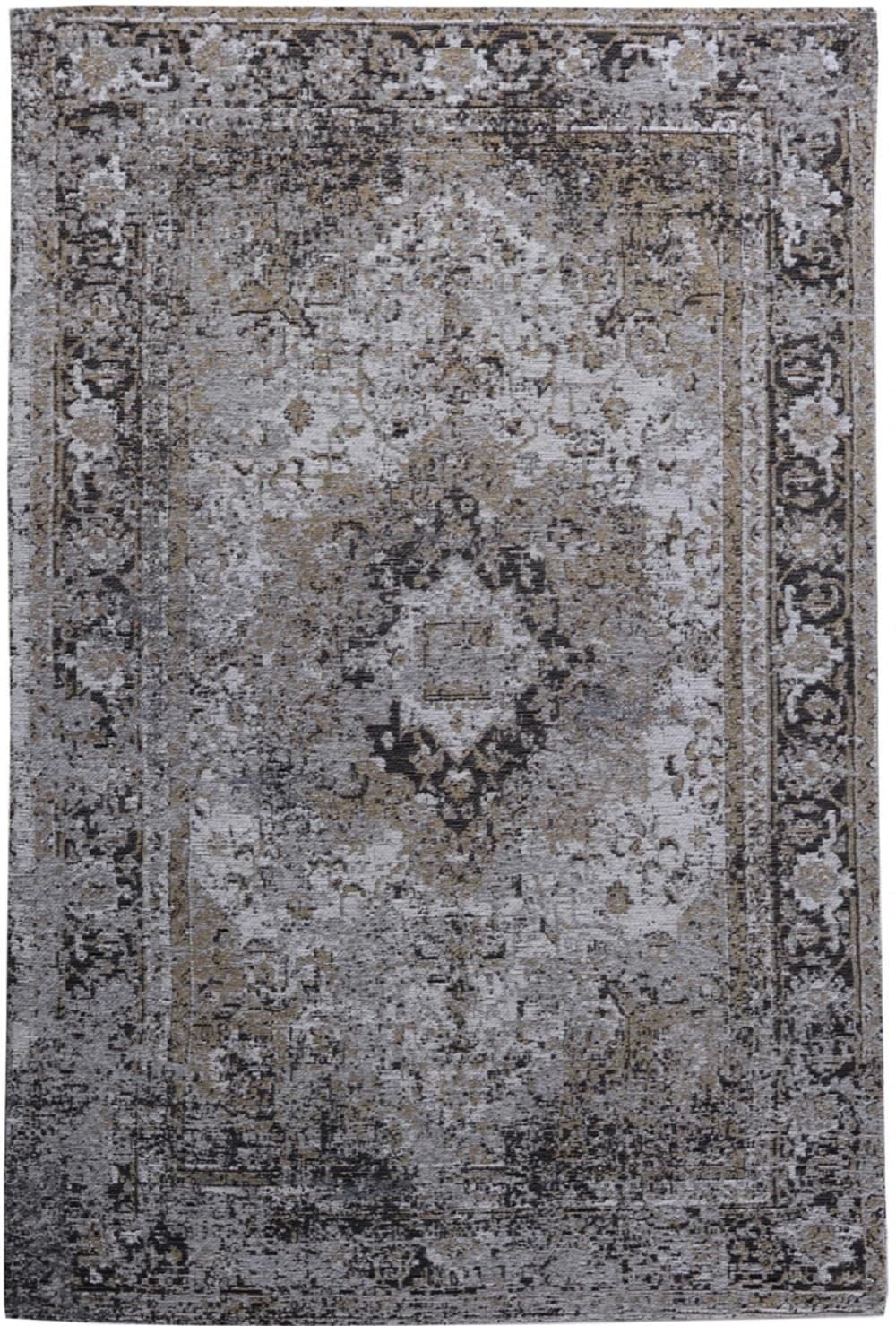 Home Decor Inc Grey Medallion Jacquard Area Rug – 48" x 72", Perfect for Living Room