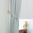 thumbnail image 5 of 2pcs Zinc Alloy Window Curtain Tieback Holders Hook Drapery Screens Holdbacks Hooks, Gold Tone, 5 of 7