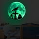 thumbnail image 3 of Txlixc poste de pared de luz nocturna de Halloween, decoración de luz nocturna de murciélago de bruja de luna 3D Txlixc  moda, 3 of 5