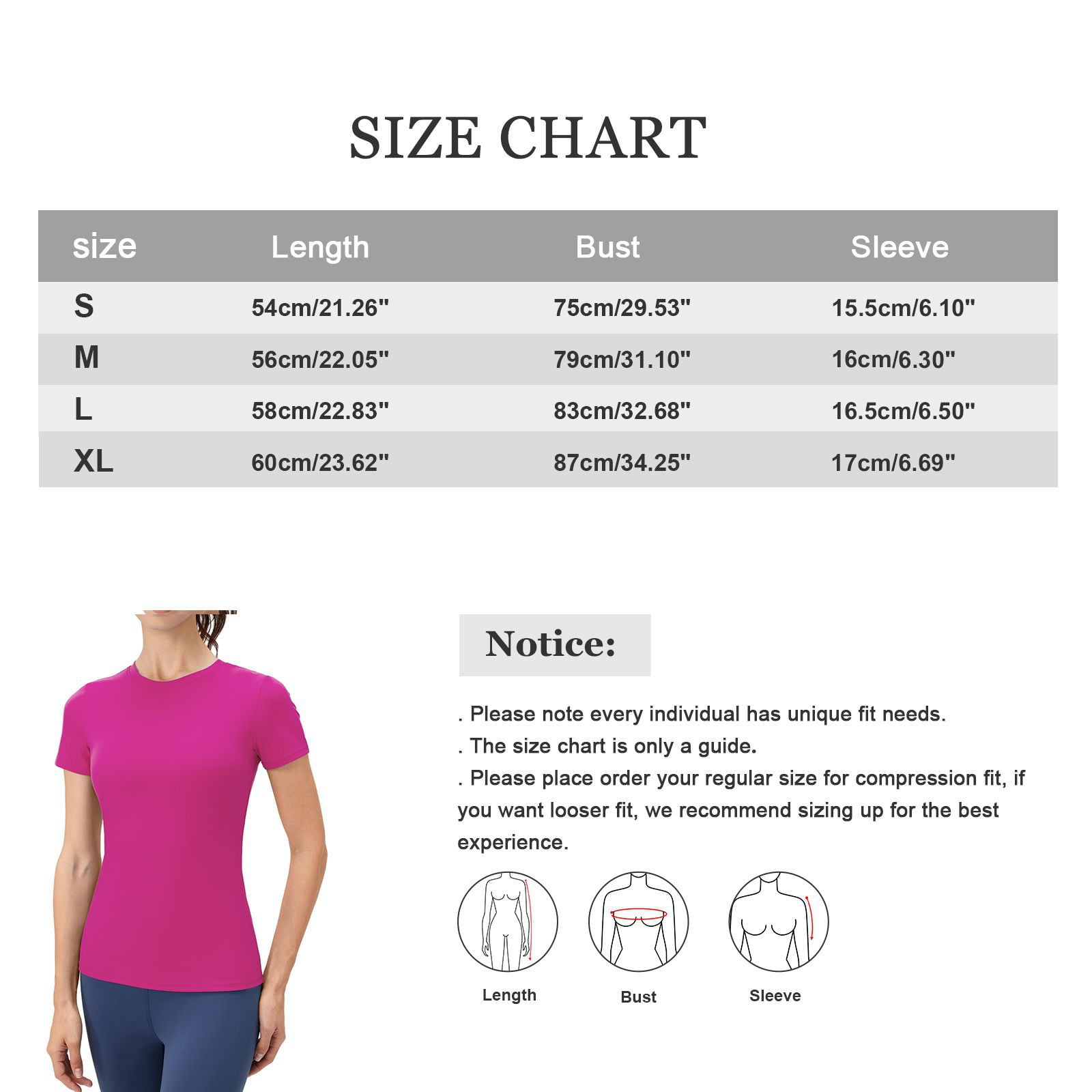 Women's Dry Fit T Shirt, Short Sleeve Athletic Shirts, Round Neck