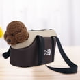 thumbnail image 3 of SPRING PARK Portable Small Dog/Cat Soft-Sided Carrier with Adjustable Fabric Interior Pad, Versatile Pet Carrier Tote for Subway/Shopping/Hiking/Traveling, 3 of 7