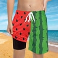 thumbnail image 2 of SGMVNU Boys Swim Trunks with Compression Liner Boys Swimsuit Set Size 6 Tropical Bathing Suit Tween Kids Beach Board Shorts(Size 14-16 Years,D3-Color A), 2 of 2