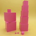 thumbnail image 3 of Montessori Learning Pink Tower Size Matching Game for Preschool Boy Girl, 3 of 8