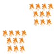 thumbnail image 1 of Paquete de 10 adornos para tirar con lazo Billuyoard multicolor Corazón/Naranja, 1 of 6