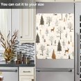 thumbnail image 3 of Yayeee Magnetic Dishwasher Cover for The Front Decoration Home Kitchen Machine Sticker Protector, Beige Christmas Forest, 3 of 6