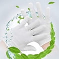 thumbnail image 3 of guante de algodón blanco, guante blanco, guantes de tela blanca, guantes de trabajo blancos, guantes hidratantes, guantes de inspección de joyas, guantes protectores blancos Ormromra QH-131, 3 of 7