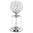 thumbnail image 4 of Xingzhi Luxury Crystal Candle Holder Pillar Candlestick Ceremony Decor Table Stand Silver S 1Set, 4 of 6