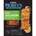 Morey's Wild Salmon, Lemon Herb Flavor, 2 Fillets, Individually Wrapped, Frozen Seafood