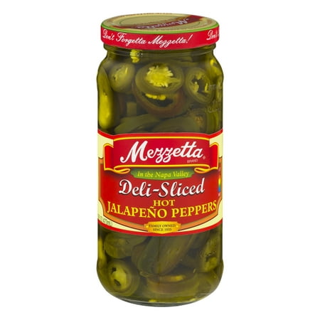 (6 Pack) Mezzetta Deli-Sliced Hot JalapeÃÂ±o Peppers, 16 (Best Pickled Jalapeno Peppers Recipe)