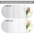 thumbnail image 3 of Cortinas RYB HOME de lino texturizado transparente, 84 x 52 pulgadas, color blanco, 2 paneles, 3 of 8