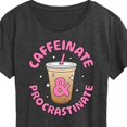 thumbnail image 3 of Instant Message - Coffee Lover - Caffeinate & Procrastinate - Women's Short Sleeve Graphic T-Shirt, 3 of 6