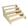 thumbnail image 1 of tamizeot Wood Display Riser Stand Decor Showcase Fixtures for Sculptures Figures Home 2 Layer 40cm Brown 5 Layer 40cm, 1 of 3