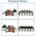 thumbnail image 6 of ALL-CARB Hydraulic Control Valve, 5 Spool 13 GPM 3600 PSI SAE Ports, Double Acting Hydraulic Valve for Tractors Loaders Log Splitters, 6 of 7