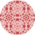thumbnail image 1 of Ahgly Company Indoor Round Patterned Valentine Red Area Rugs, 7' Round, 1 of 6