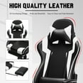 thumbnail image 6 of 180 Degrees Adjustable Rotatable Armrests High-Back Ergonomic Racing Gaming Chair, Home Computer Chair, Executive Office Chair, Reclining PC Desk Chair with Footrest for Teen Adult Gamer, 6 of 10