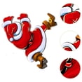 thumbnail image 4 of jifeng Santa Claus Toilet Sticker Christmas Decor Funny Cartoon PVC Wall Art Decor Wall, 4 of 8