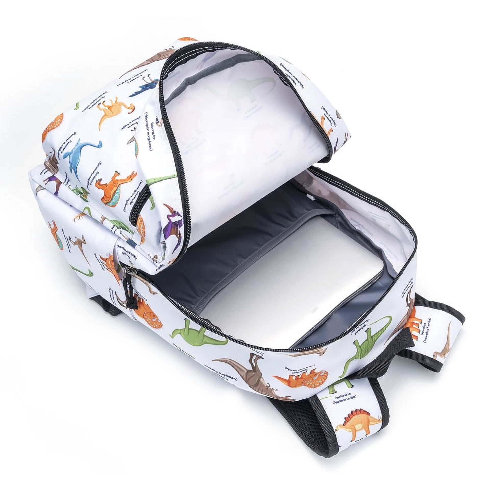 K-Cliffs Unisex Printed Dinosaur School Backpack Simple Bookbag Travel Daypack for laptop & Tablet