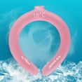 thumbnail image 2 of Neck Chill, Neck Cooling Tube, Hands Free Cooling, Quick Freeze Gel, Wearable Body Coolers for Hot Weather, Reusable,Pink, 2 of 6